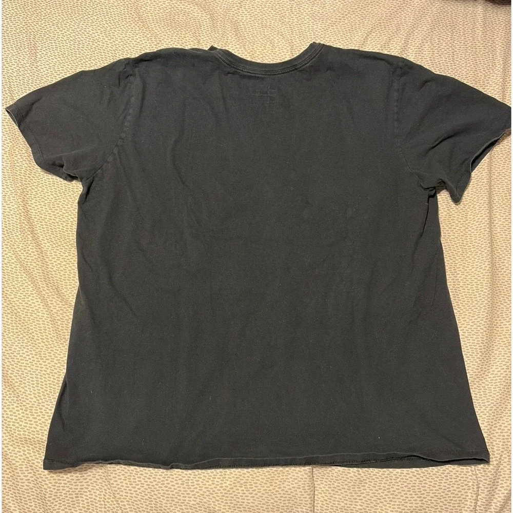 Nike Mens Athletic Cut Swoosh‎ Graphic T-Shirt Black Red Blue XL Short Sleeve